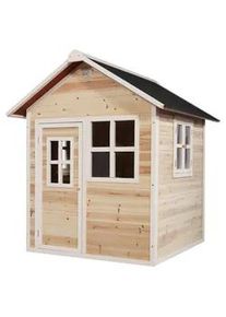 EXIT Toys Spielhaus , Naturfarben, Kernbuche , Holz , Zeder , 135x159x149 cm , Fsc, EN 71 , Freizeit & Co, Gartenspielzeug, Spielhäuser