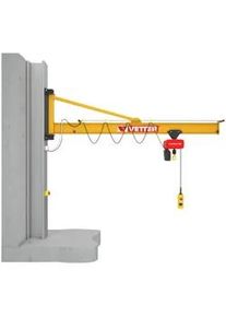 Vetter Wandschwenkkran PRAKTIKUS + Standard-Lagerkonsole + Elektrokettenzug 125kg, 3,0m