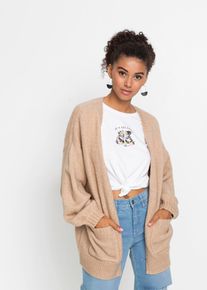 Oversized vest - beige - maat 56/58 (3XL) - bonprix