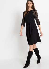 Jersey jurk - zwart - maat 48/50 (XL) - bonprix