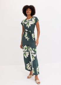 Jumpsuit met strikceintuur - groen - maat 56/58 (3XL) - bonprix