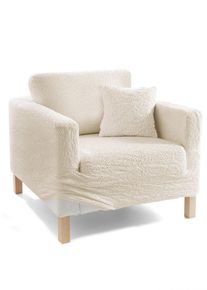 Crinkle hoes - beige - maat 200-300 cm - met katoen - bonprix