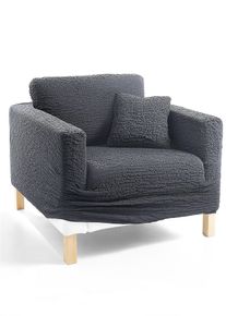 Crinkle hoes - grijs - maat 380-530 cm - met katoen - bonprix