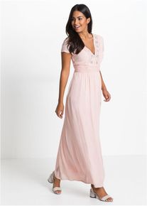 Maxi jurk van soepele viscose - roze - maat 40 - viscose - bonprix