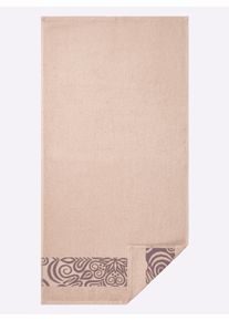 wäschepur unisex Handdoek in ivoorkleur ,maat 16x22 cm, 2 - Washandje, Witt, 100% Katoen