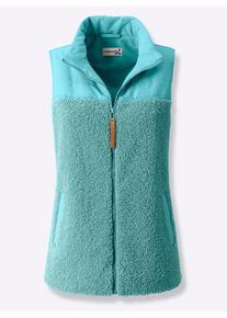 Damen Weste mit Stehkragen in ozean ,Größe 36, WITT, 100% Polyester. Einsatz: 100% Polyester