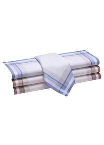 Heren Herenzakdoeken in op kleur gesorteerd ,maat per 4 stuks, WITT, 100% Katoen