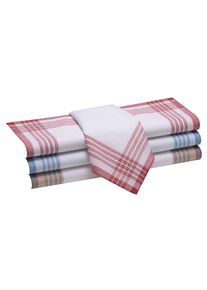 Heren Herenzakdoeken in op kleur gesorteerd ,maat per 4 stuks, WITT, 100% Katoen