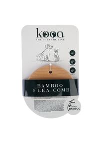 kooa peine antipulgas de bambú 10x6,7x1cm gato y perro