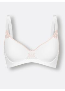 wäschepur Damen Schalen-BH mit Bügel in weiß ,Größe 75A, Witt, 85% Polyamid, 15% Elasthan