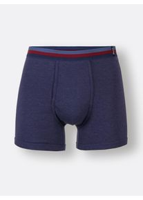 Heren Broek kort in marine ,maat 6, WITT, 75% Katoen, 25% Polyester