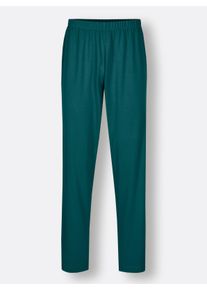 Heren Pyjama in petrol/eucalyptus bedrukt ,maat 44/46, Witt, 100% Katoen
