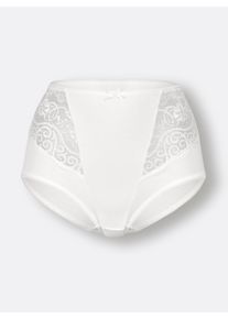 wäschepur Dames Tailleslip in wit ,maat 38, Witt, 95% Katoen, 5% Elastan