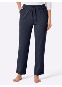 feel good Dames Broek in marine ,maat 36/38, Witt, 100% Katoen