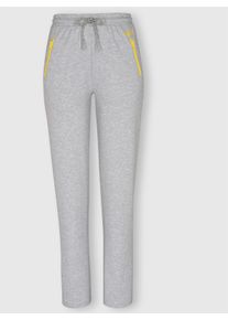 feel good Dames Broek in grijs gemêleerd ,maat 36/38, Witt, 50% Katoen, 50% Polyester