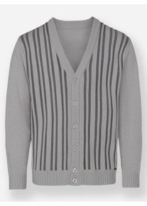 Marco Donati Heren Vest met tweekleurig structuurpatroon voor in steengrijs/antraciet gedessineerd ,maat 50, Witt, 70% Polyacryl, 30% Wol