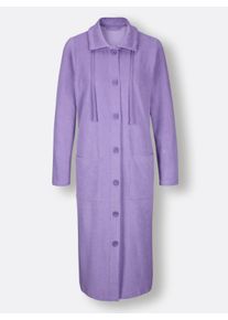 feel good Dames Badjas in lavendel ,maat 36/38, Witt, 80% Katoen, 20% Polyester