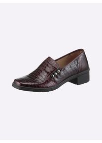 Dames instapper in bordeaux ,maat 36, Witt, 100% Lakleer