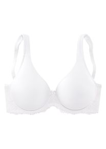 Lascana Dames T-shirtbeha in wit ,maat 100C, Witt, 89% Polyamide, 11% Elastan