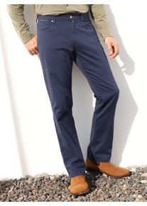 Brühl Heren 5-pocketsbroek van twill in donkerblauw ,maat 24, Witt, 98% Katoen, 2% Elastan