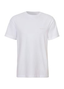 Heren T-shirt in wit geprint ,maat S (44/46), WITT, 100% Katoen