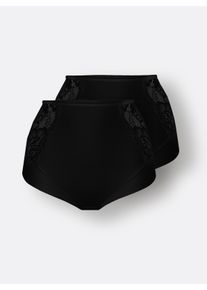 w&auml;schepur Dames Correctieslip in zwart ,maat 36/38, Witt, 95% Katoen, 5% Elastan