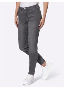 Dames 5-pocketjeans met rechte pijpen in grey-denim ,maat 36, WITT, 99% Katoen, 1% Elastan