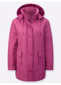 Damen Jacke mit abzippbarer Kapuze in erika ,Größe 46, WITT, 100% Polyester