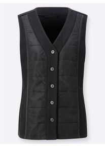 Dames Gilet in walk-look in grafiet ,maat 38, WITT, 100% Polyester