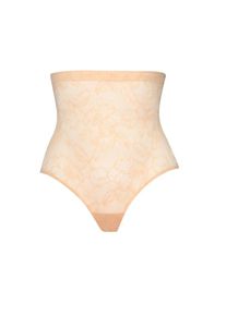 Bye Bra Dames Shapingslip 'Lacy High Waist Shaping Brief' beige S