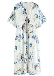 next Strandkleid Damen blau / azur / oliv / weiß Größe 36