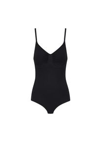 Bye Bra Dames Shapingbody 'Soft Touch Seamless Bodysuit Ultra Low Back' zwart S