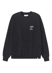 Revolution Printed Crewneck Trui Heren (XXL |zwart)