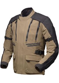 Modeka Lucano, textile jacket waterproof , color: Light Brown/Black , size: XL