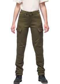 Modeka Brandon Cargo, pantaloni tessili donna , colore: Verde Scuro , dimensione: 19