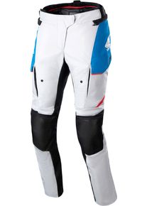 Alpinestars Honda Stella Andes V3, calças têxteis Drystar para m , cor: Cinzento Claro/Azul/Vermelho/Preto , tamanho: S