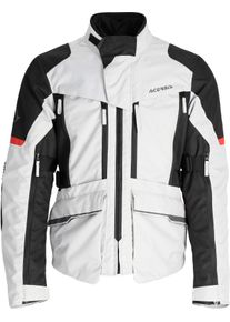 Acerbis X-Rover, textile jacket waterproof , color: Black/Light Grey/Red , size: XXL