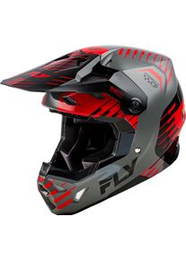 Fly Racing Formula CP Slice, casque de motocross , couleur: Gris/Rouge/Noir , taille: XS