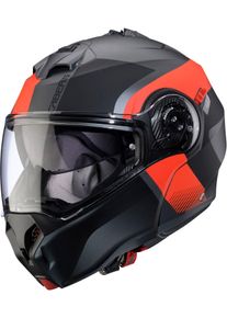 CABERG Duke Evo Indy, casco flip up , colore: Opaco Nero/Rosso/Grigio , dimensione: S