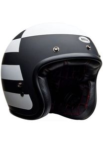 Bell Custom 500 Parlor, open face helmet , color: Matt Black/White , size: M