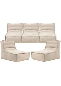 I.C.O.N. icon Sitzsack Lounger Dolce , Cord, 5Pk , Beige , Kunststoff , 380x72x90 cm , Hergestellt in Deutschland , Wohnzimmer, Hocker, Sitzsäcke, XXL Sitzsäcke