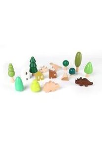 Xxxl Holzspielzeug Wald und Dinosaurier , Multicolor , Holz , 3.8x3.8 cm , Spielzeug, Holzspielzeug
