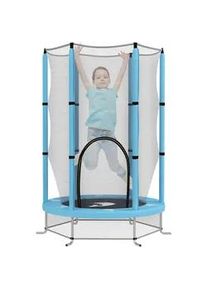 Aiyaplay Kinder Trampolin, Hellblau, Stahl, Kunststoff , Metall , 140x140 cm , Outdoor Spielzeug