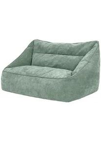 I.C.O.N. icon Sitzsack Sofa Chenille Cecilia , Salbeigrün , Kunststoff , 160x70x93 cm , Hergestellt in Deutschland , Wohnzimmer, Hocker, Sitzsäcke, XXL Sitzsäcke