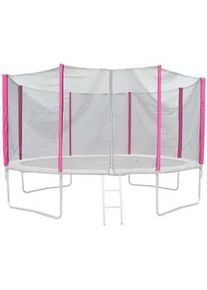 Jawinio Sicherheitsnetz Trampolin 427 cm Pink , Kunststoff , 427x427 cm , Outdoor Spielzeug