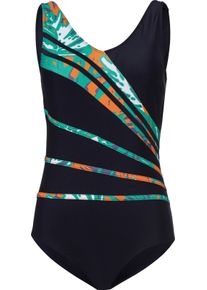 Damska Plavky s tvarujúcimi mäkkými košíkmi námornícka modrá veľkosť 54D