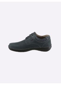 Josef Seibel Heren Sneaker voor stevige voeten in marine ,maat 43, Witt, 100% Nubuckleer