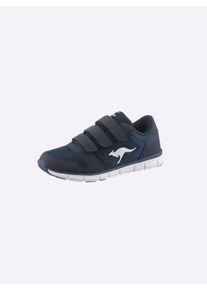 Kangaroos Dames Klittenbandschoen met 3-voudige klittenbandsluiting in marine ,maat 40, Witt, 63% Polyurethaan, 37% Textiel