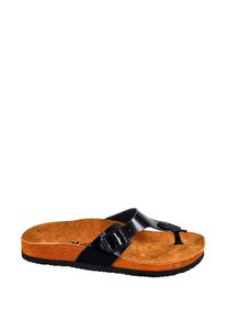 Moosefield Leren teenslippers zwart - 52% | Maat: 42 |