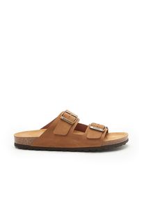 Mandel Slippers "Alberto" lichtbruin - 56% | Maat: 44 |